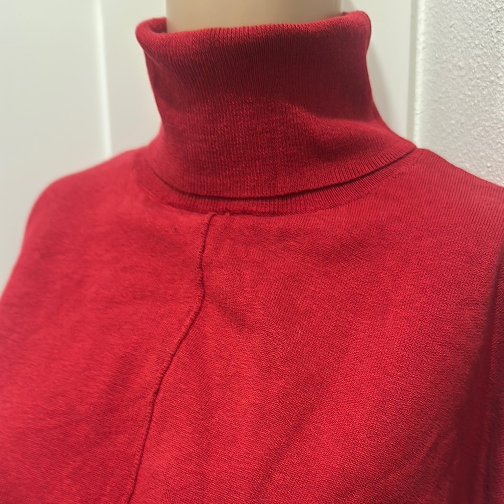 Chico's Red Turtleneck Sweater Size 1